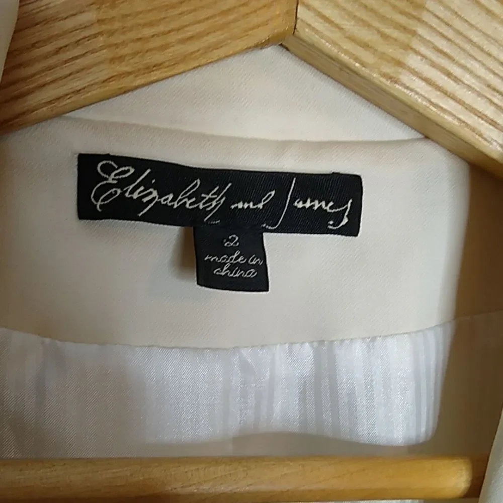 Elizabeth and James Spring Wool Leather‎ Blazer 2